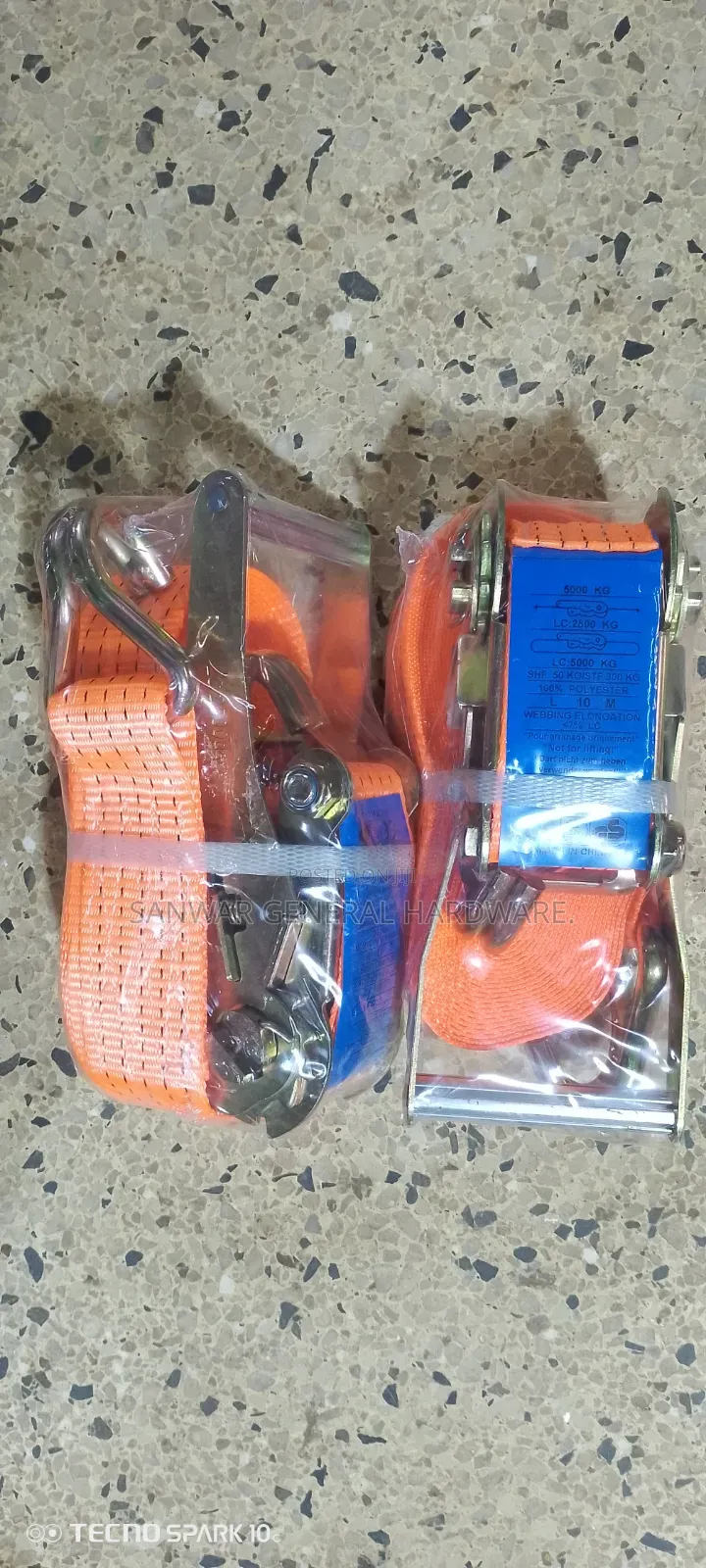 Cargo Belts-10m/Rachet Cargo Belts (5000kgs)
