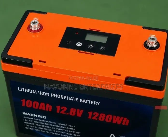 LiFePO4 12.8V 100Ah 1.28kWh Deep Cycle Lithium Solar Battery