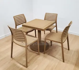 Bow Foot Plastic Table and Chairs Plastic Table and Chairs