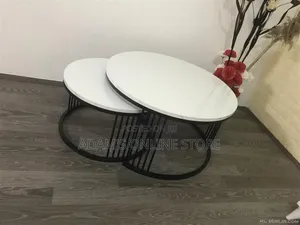 Rround Center Table in Black and White