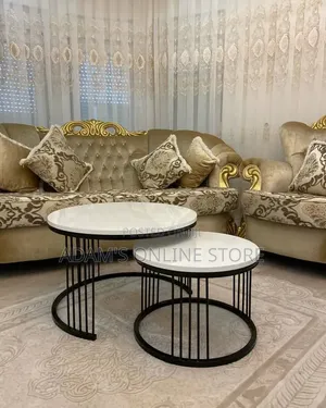 Rround Center Table in Black and White