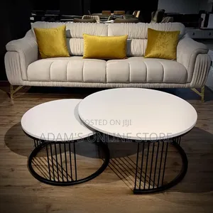Rround Center Table in Black and White