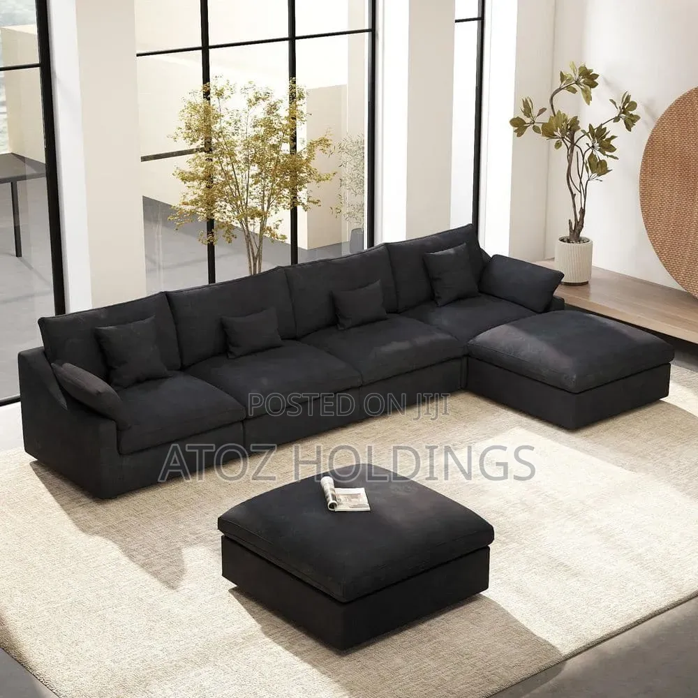 Sofas/6 Seater Sectional Poufed Sofas in Any Colour From 1,500,000/-