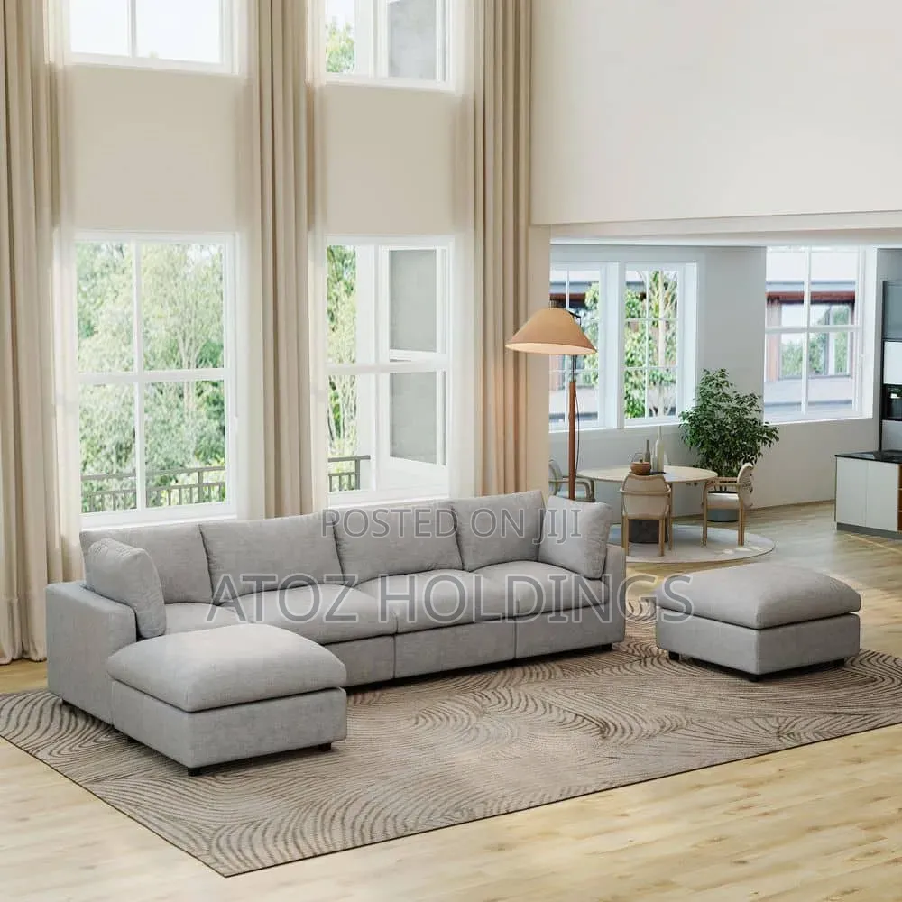 Sofas/6 Seater Sectional Poufed Sofas in Any Colour From 1,500,000/-