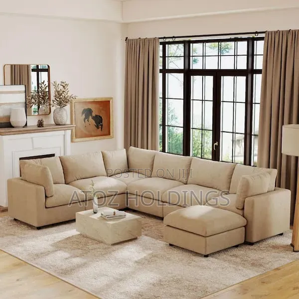 Sofas/Paulina 6 Seaters U Sofas in Any Colour From 1,700,000/-