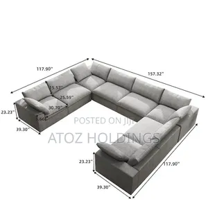 Sofas/Lady Clara 8 Seaters U Sofa Sets in Any Colour From 1,800,000/-
