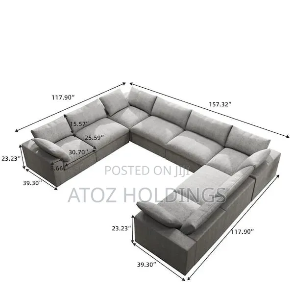 Sofas/Lady Clara 8 Seaters U Sofa Sets in Any Colour From 1,800,000/-