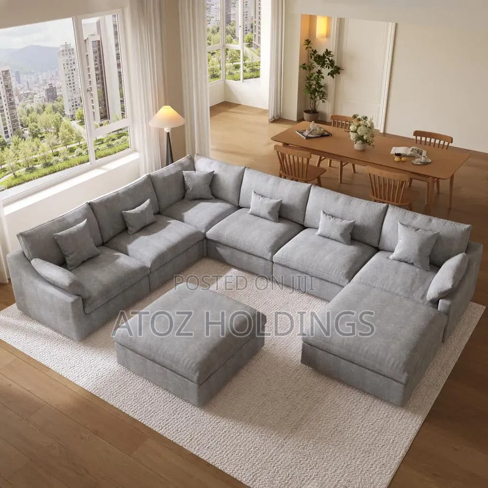 Sofas/Lady Clara 8 Seaters U Sofa Sets in Any Colour From 1,800,000/-