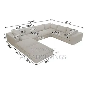 Sofas/Lady Clara 8 Seaters U Sofa Sets in Any Colour From 1,800,000/-