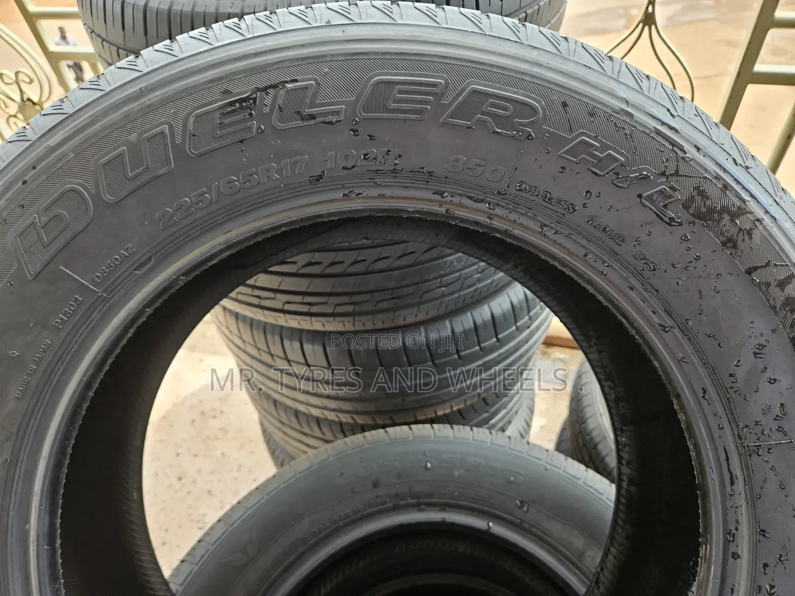 225 65 R17 Bridgestone DUELER HL Tires Direct From Japan the Original