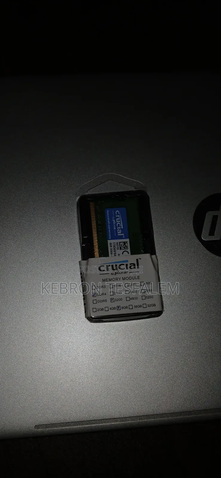 Crucial 8GB DDR4-3200 SODIMM RAM – Kampala, Uganda