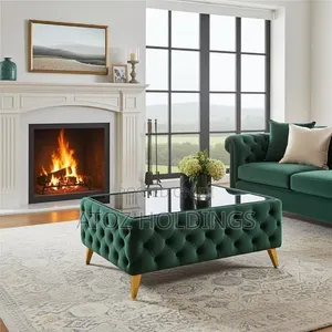 Rectangular Chesterfield Center Table Poufs Any Colour From 499,000/-