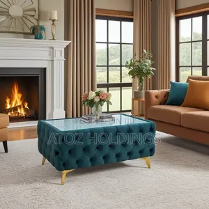 Rectangular Chesterfield Center Table Poufs Any Colour From 499,000/-