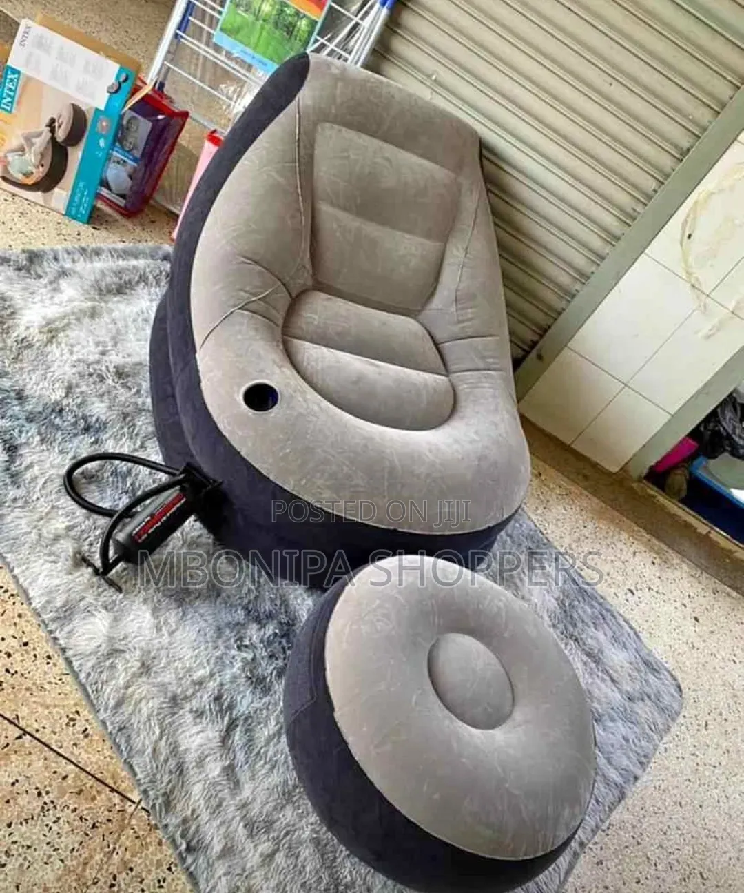 Intex Inflatable Air Sofa With Footrest