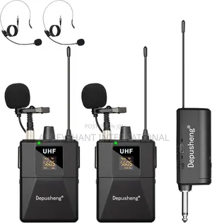 Double Wireless Microphone System/Portable UHF Wireless Microphone