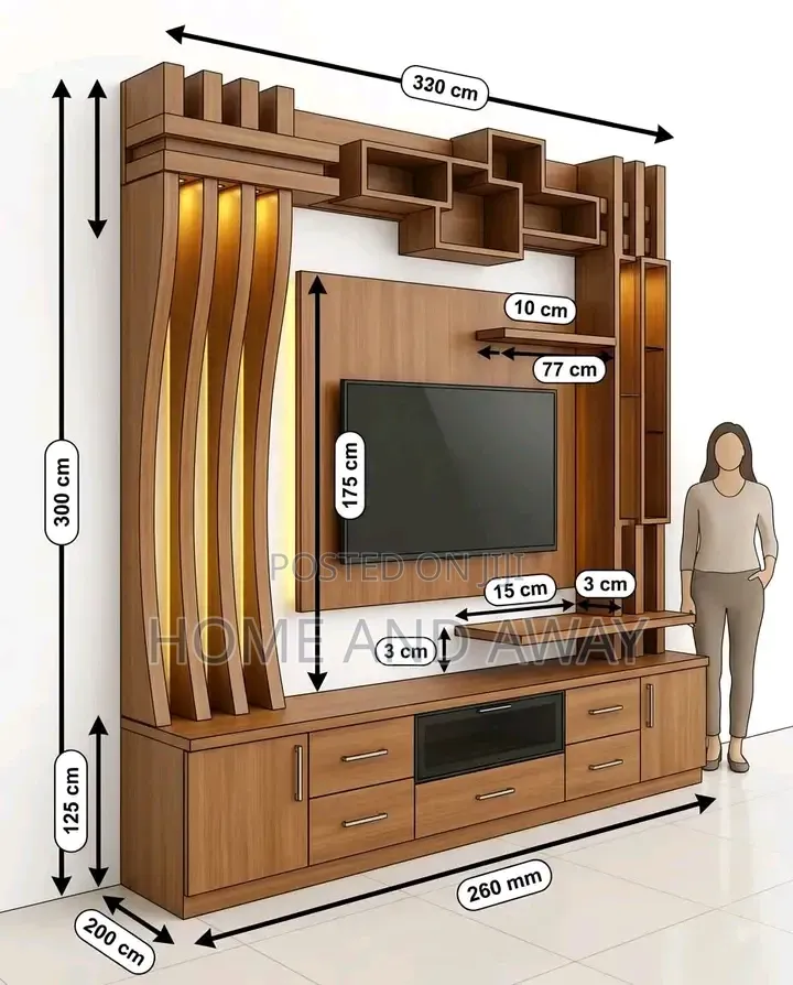 TV Stands/Customized Wall Unit TV Stand in Any Colour From 1,600,000/-