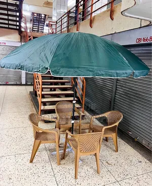 Outdoor 5 Pieces Commercial Sun Umbrella Combo