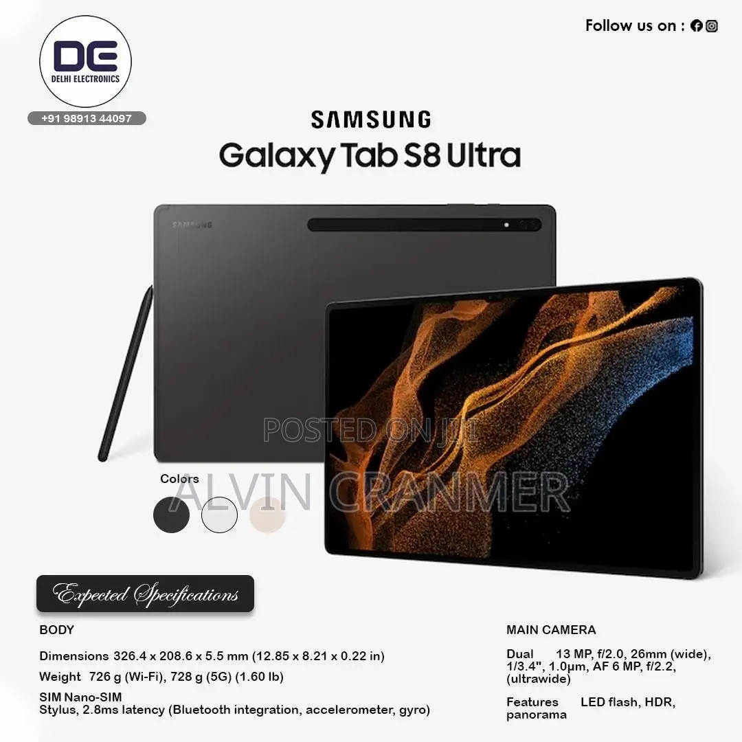 Samsung Galaxy Tab S8 Ultra 256 GB Gray