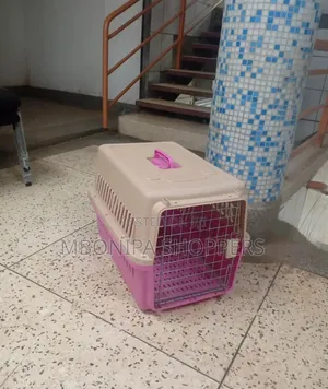 Dog Cat Crate Pet Carrier Airline Rabbit Cage With Tray and Bowl