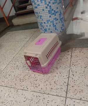 Dog Cat Crate Pet Carrier Airline Rabbit Cage With Tray and Bowl