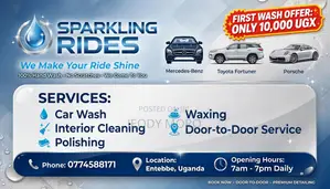 Sparkling Rides . Mobile Car Wash Entebbe -Come to You-