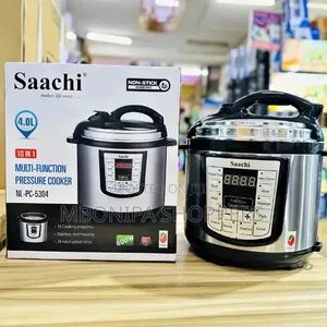 Saachi 4Litre Electric Pressure Cooker With Steamer 10 Programs 800W