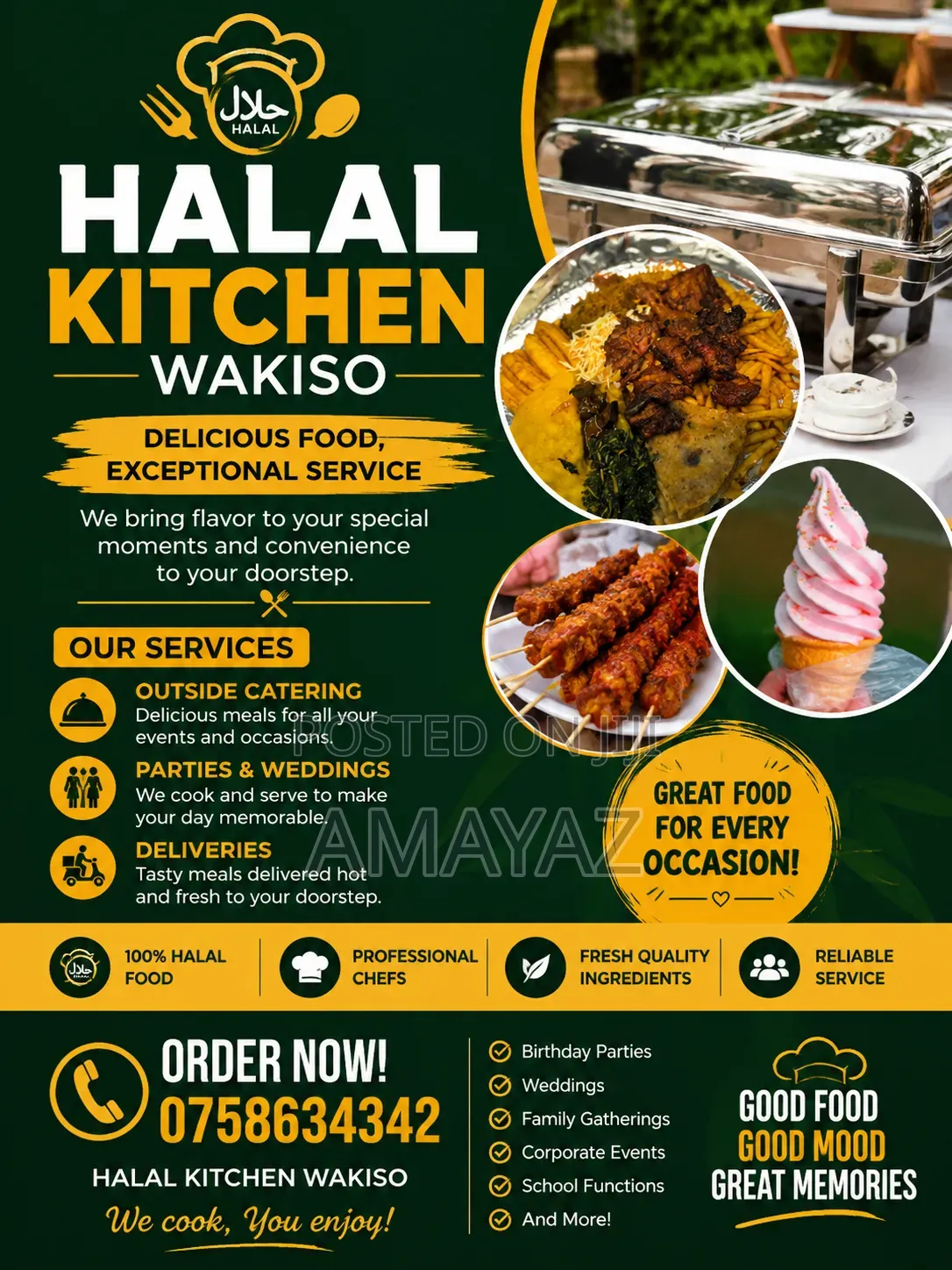 Outside Catering and Home Delivery