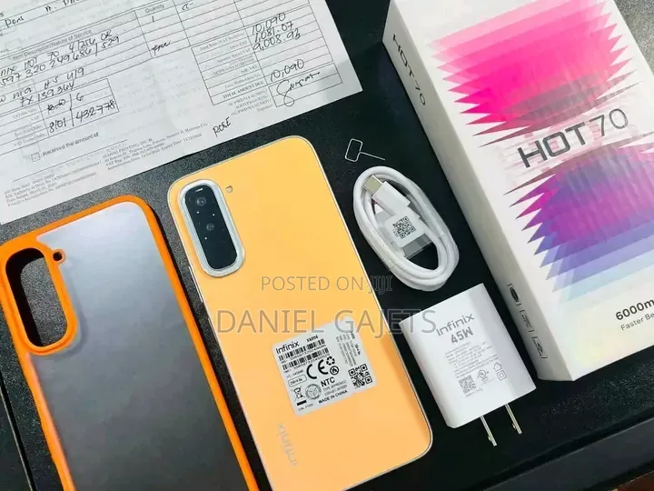 New Infinix Hot 70 256 GB Orange