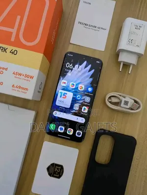 New Tecno Spark 40 Pro+ 256 GB Black
