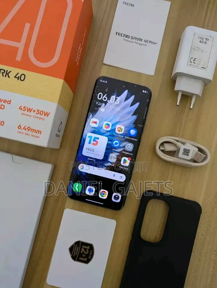 New Tecno Spark 40 Pro+ 256 GB Black