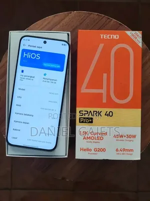 New Tecno Spark 40 Pro+ 256 GB Silver