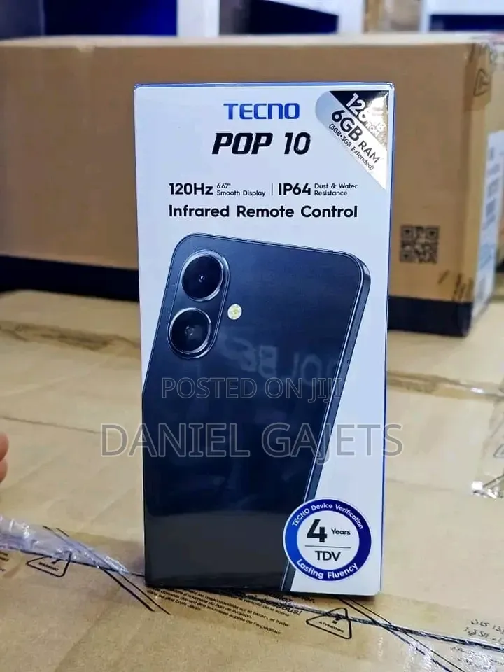 New Tecno Pop 10 128 GB White