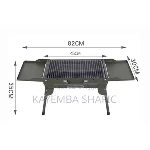 Portable Briefcase Charcoal BBQ Grill Foldable - Green
