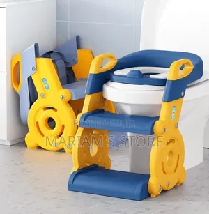 Ladder With Non-Slip Steps and an Integrated Potty Training Seat