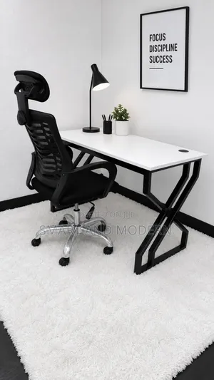 White Top Wood| Office Desk| Workstation| Reading Office Desk Televis|