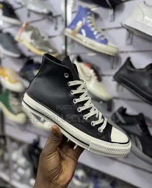Original Converse Chuck 70 Leather High Top Black White