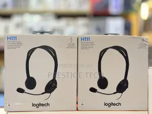 Logitech H111 Wired Headset for Meetings Stereo Headphones With NC