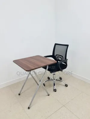 X_shaped Legs Wooden Foldable Reading Table and Chair