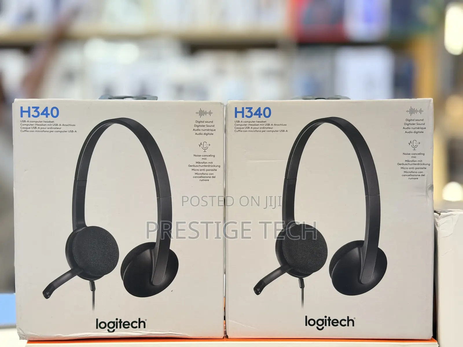 Logitech H340 USB Headset, Stereo, USB Headset for Windows and Mac