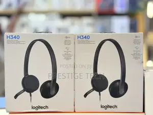 Logitech H340 USB Headset, Stereo, USB Headset for Windows and Mac
