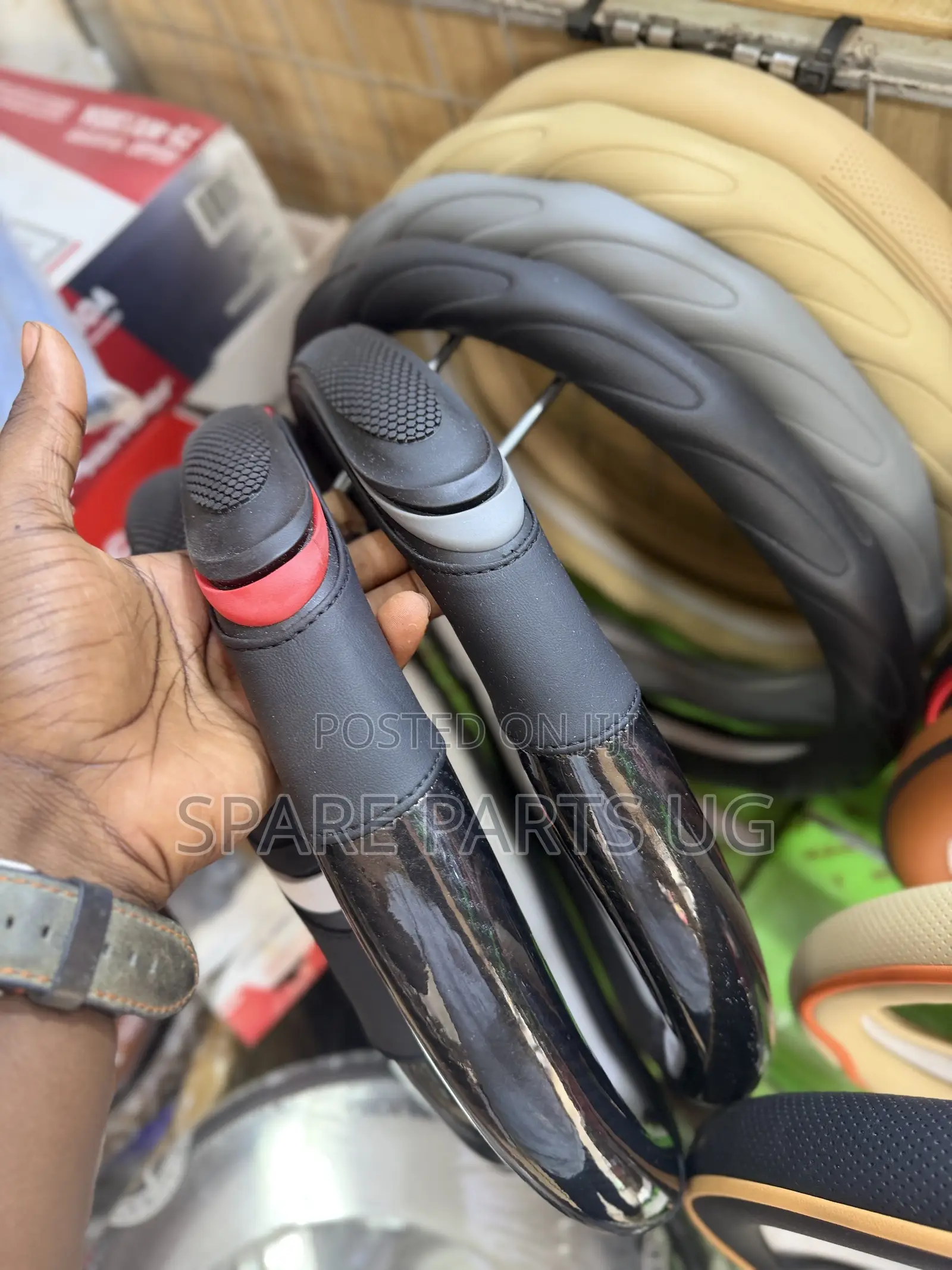 Leather Rubber Steering Wheel Covers