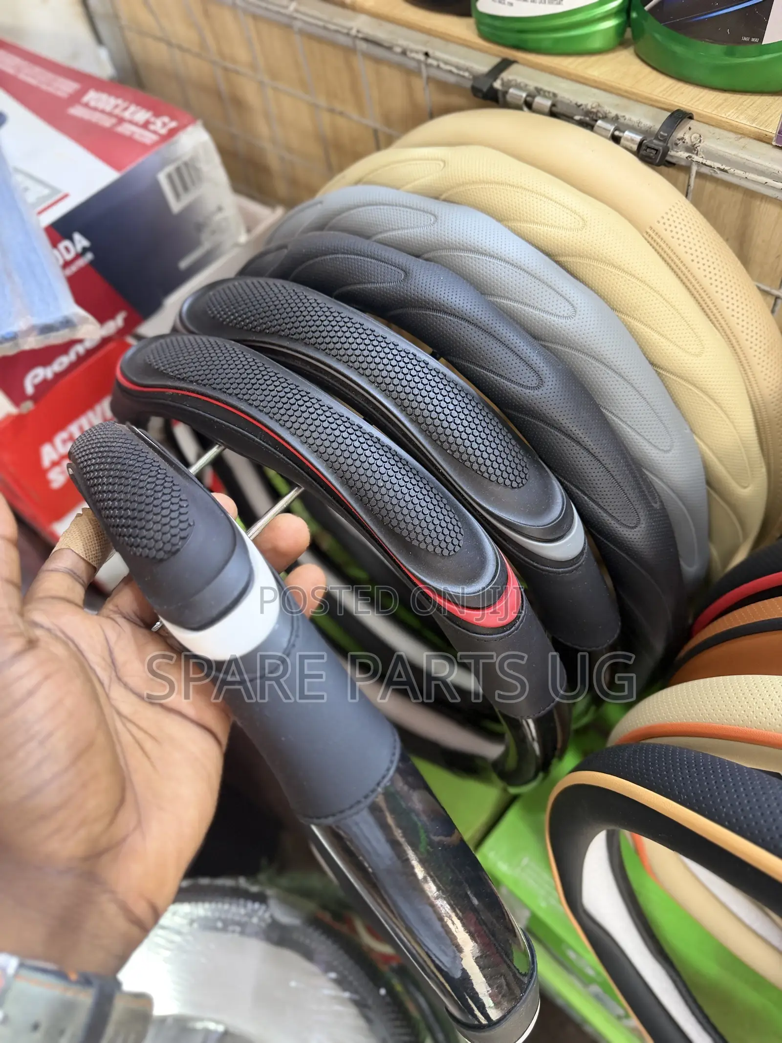 Leather Rubber Steering Wheel Covers