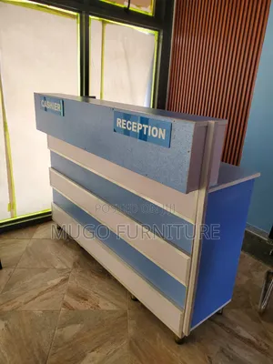Blue Counter Table for Reception
