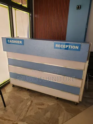 Blue Counter Table for Reception