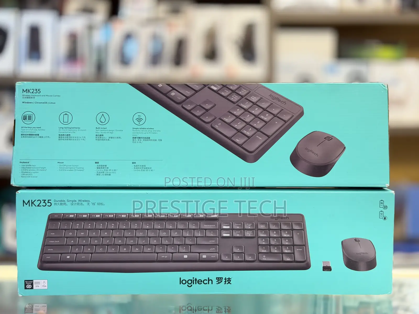 Logitech MK235 Wireless Keyboard and Mouse Combo
