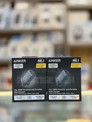 Anker 100W Gan Prime Charger, 3-Port Gan Adapter USB C Charger Block