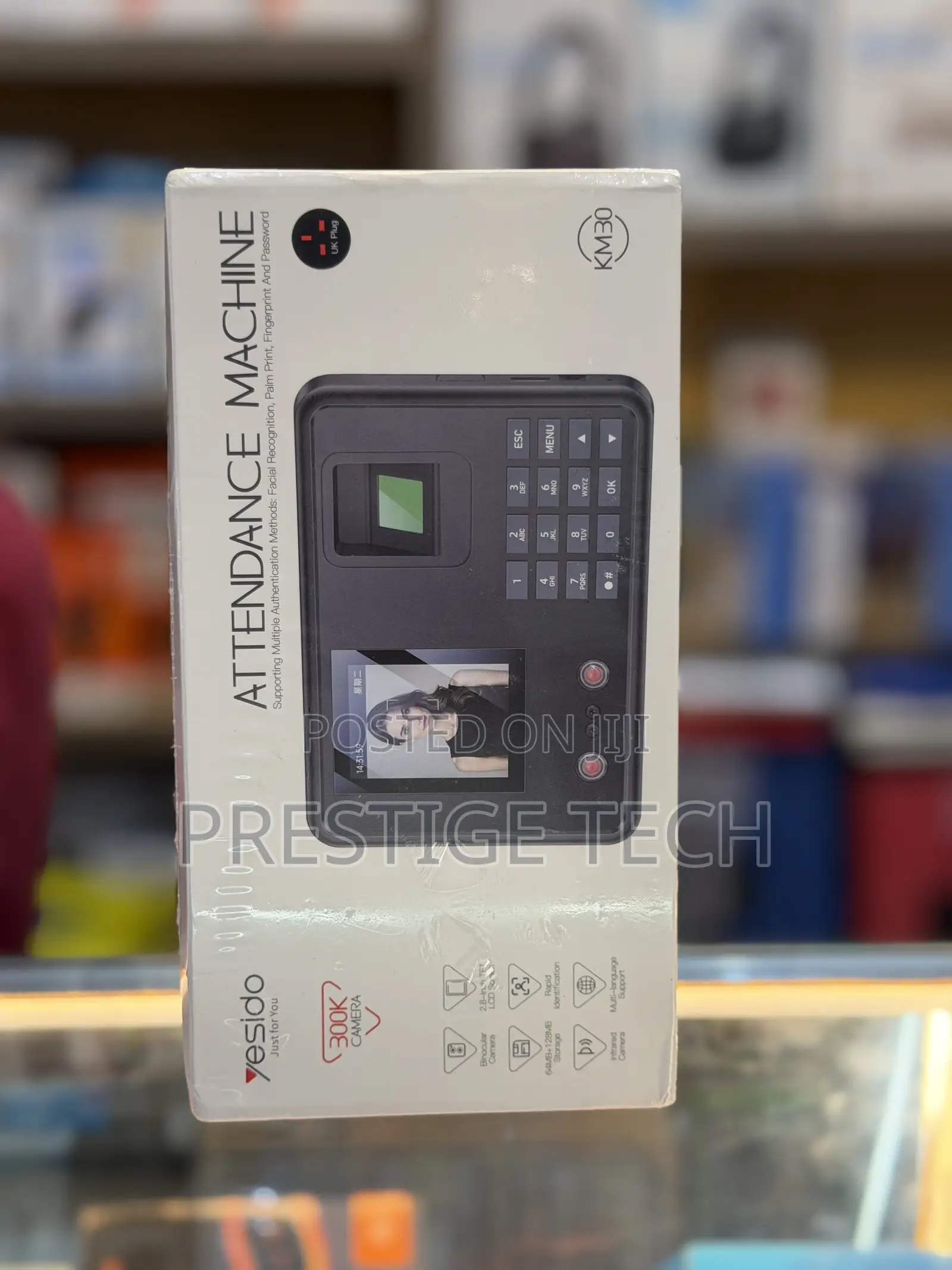 Yesido Attendance Machine - Face, Fingerprint, Palm, Card, Password