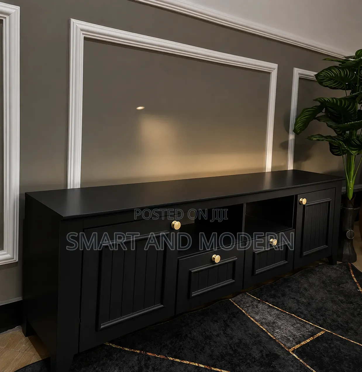 Black Color TV/Stand Wooden /Chassis Televisions/ Work TV Stand TV 56/