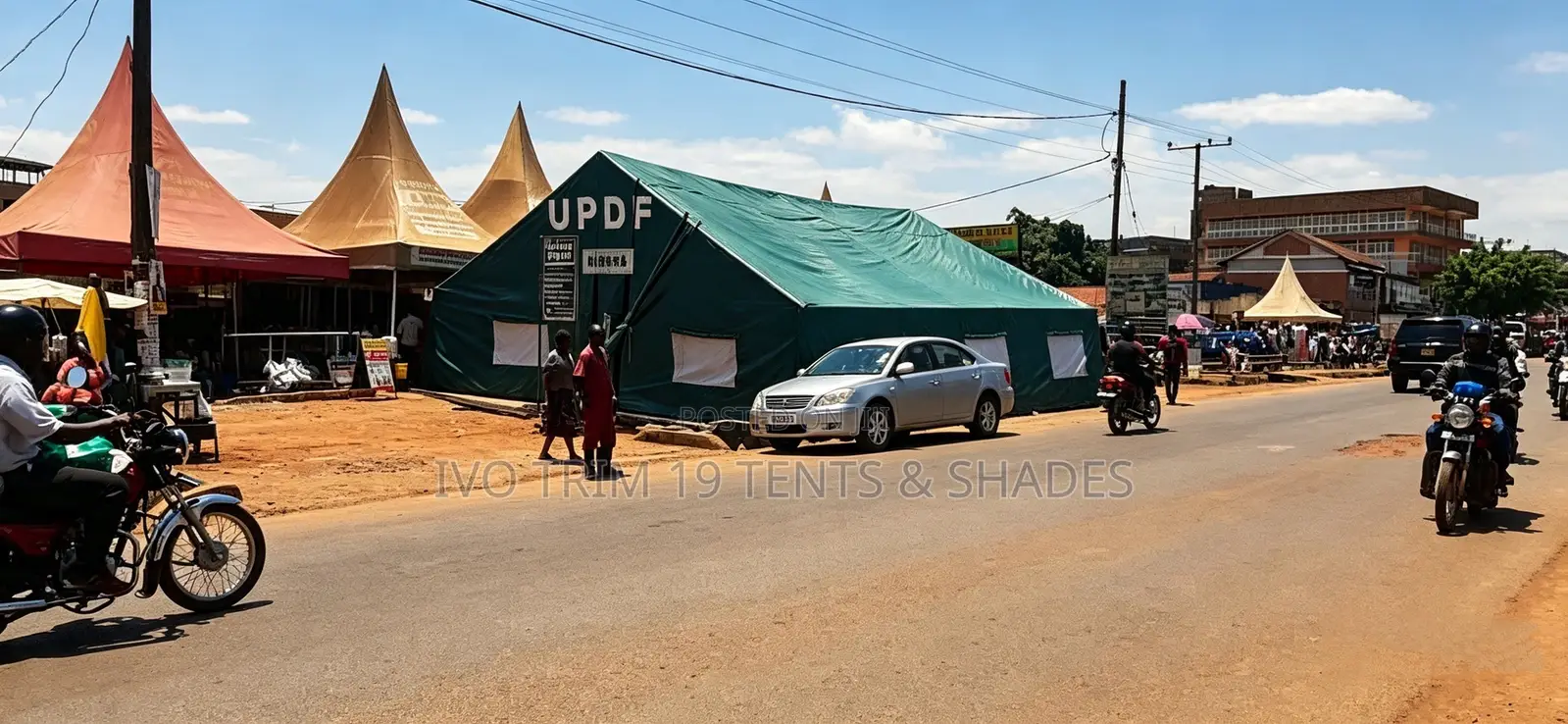 Large-Scale Military/Institutional Gable Frame Tent