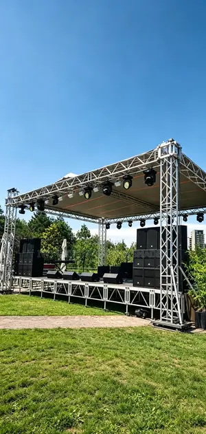 Flat-Roof Aluminum Box Truss Stage